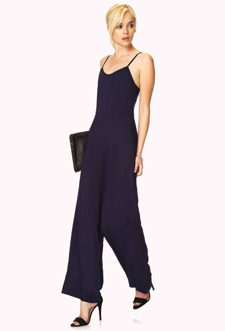 navy blue jumpsuit forever 21