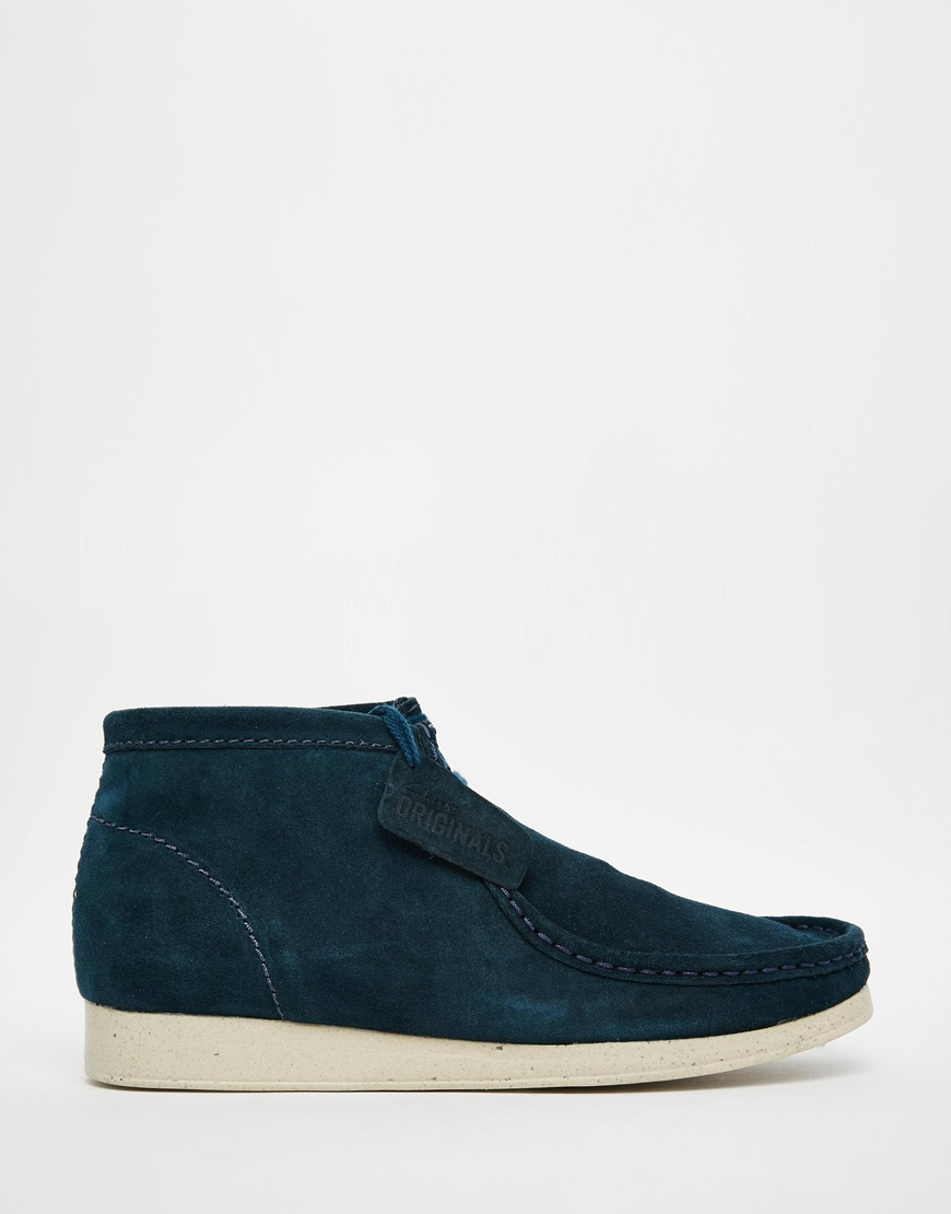 wallabee boots lyst clarks aerial wallabee boots in blue for wallabee boots lyst clarks aerial wallabee boots in blue for