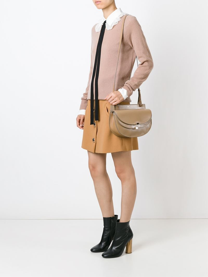 Chlo Georgia Cross-Body Bag in Beige (NUDE \u0026amp; NEUTRALS) | Lyst