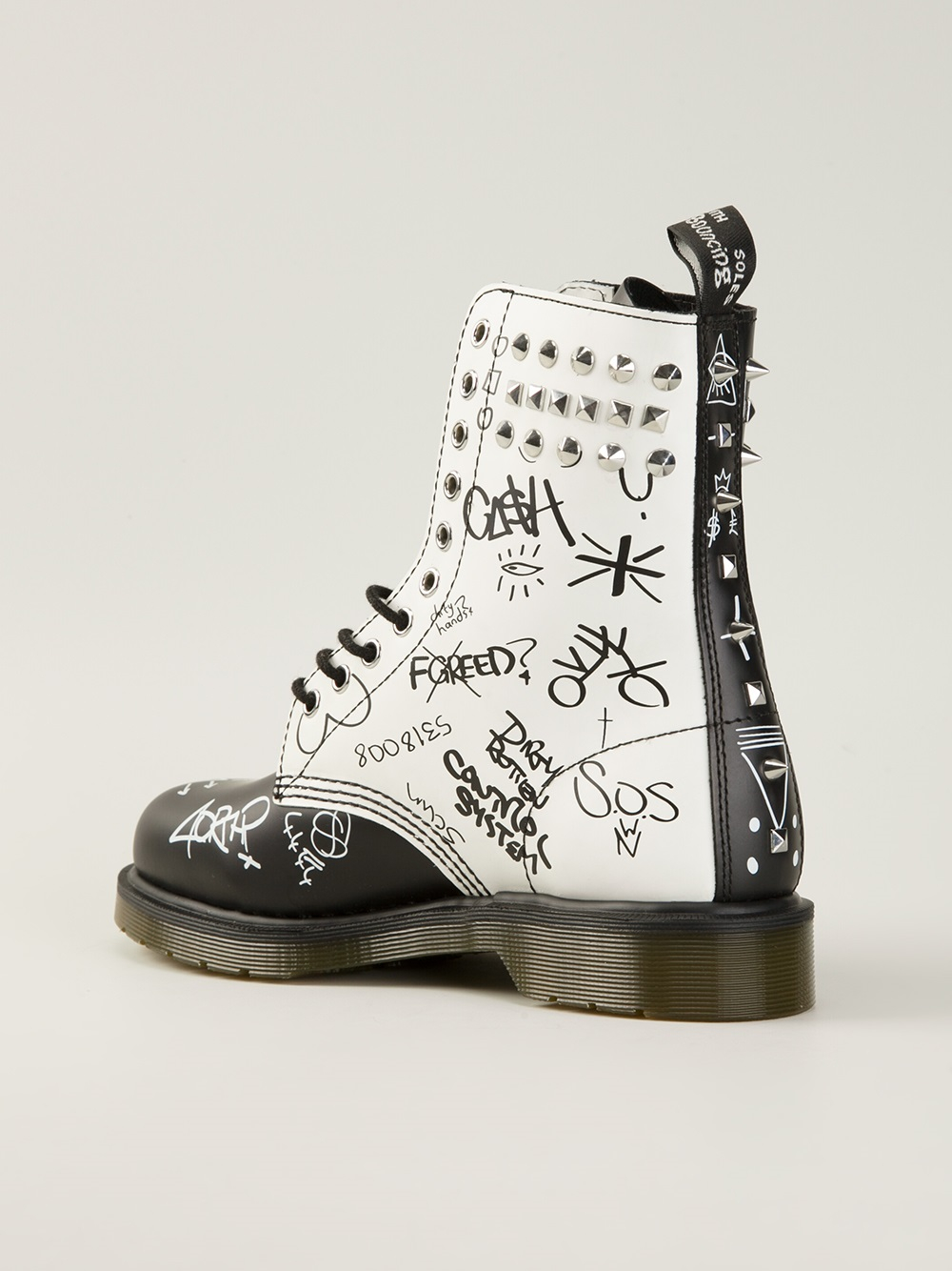 Dr. Martens Graffiti Ankle Boots in Black - Lyst