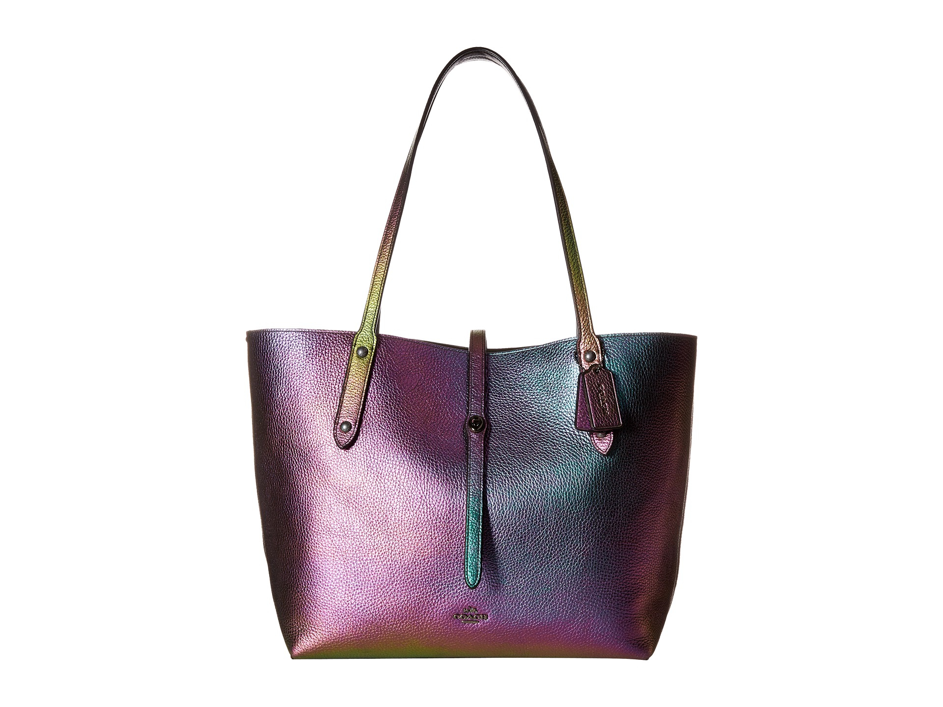 Coach hologram market tote sales