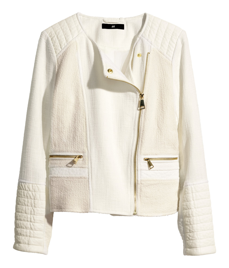 h&m cream jacket