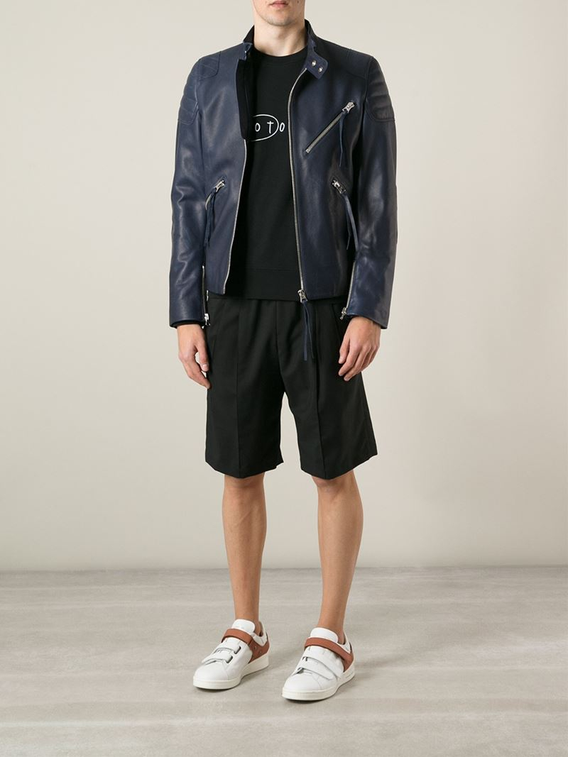 acne studios oliver leather jacket