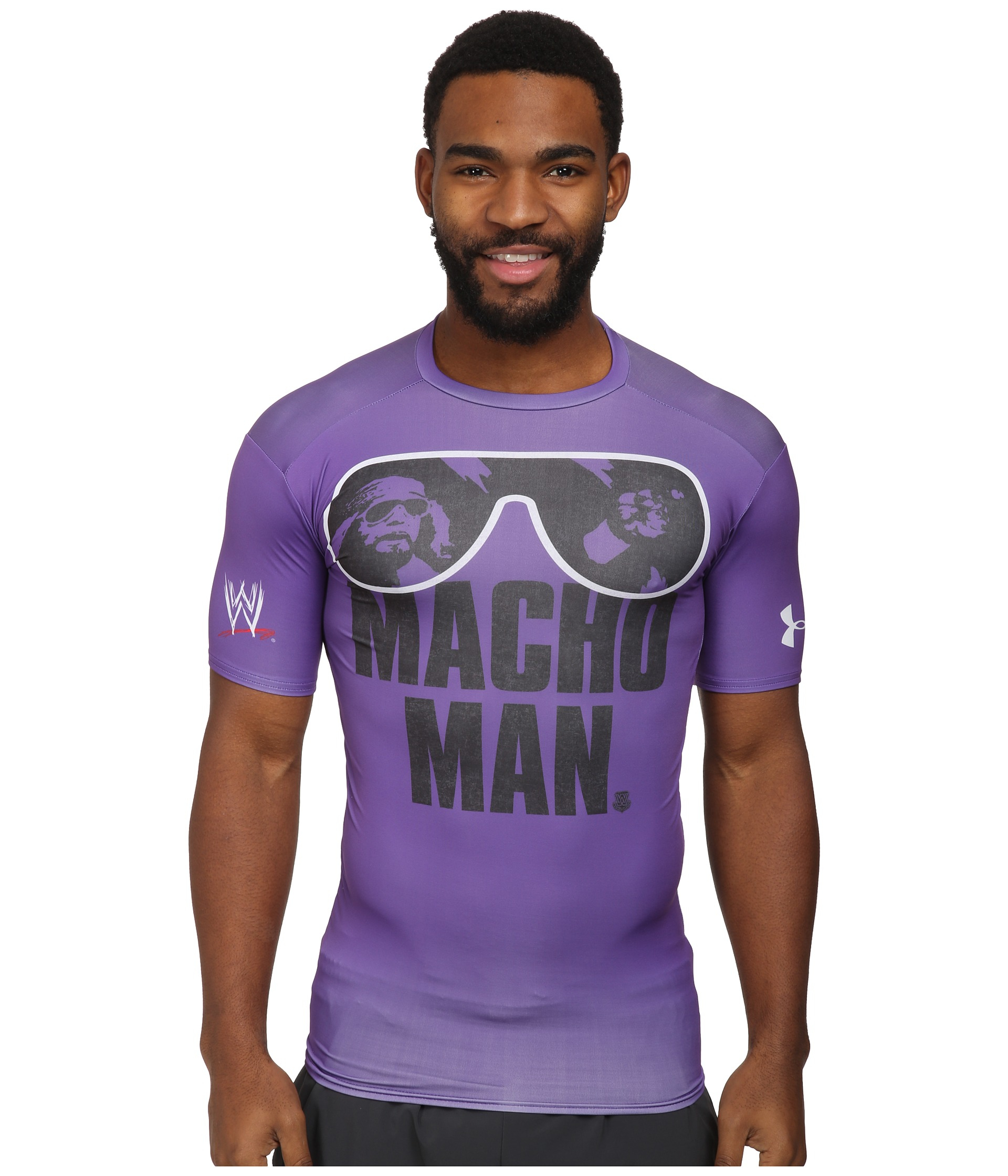 Under Armour Wwe® Macho Man Compression S/S Top in Purple for Men | Lyst