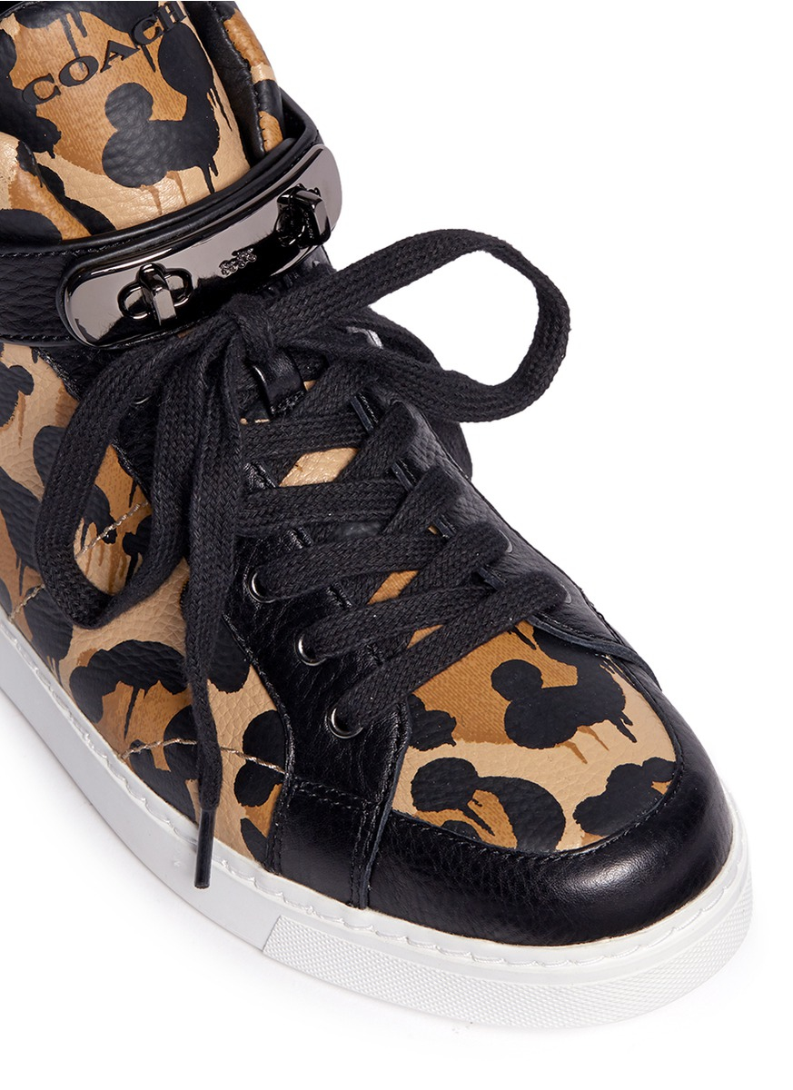 coach leopard shoes