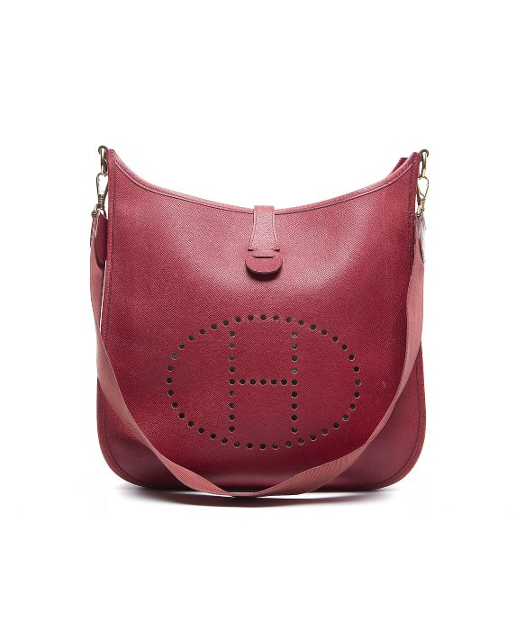 Herms Pre-Owned Epsom Leather Evelyne I Gm Bag in Red | Lyst  