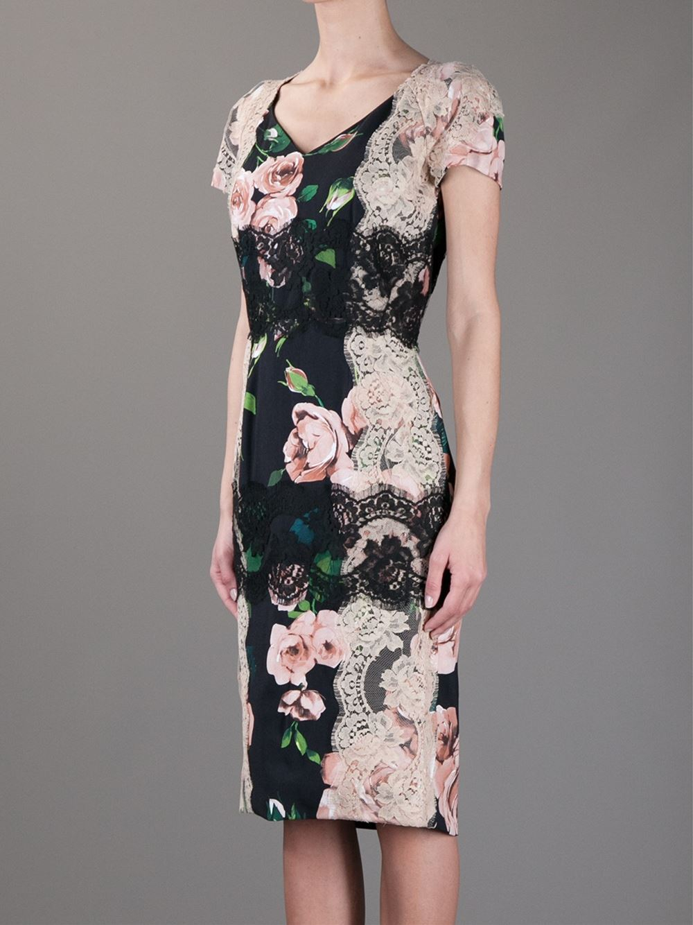 dolce gabbana printed dress