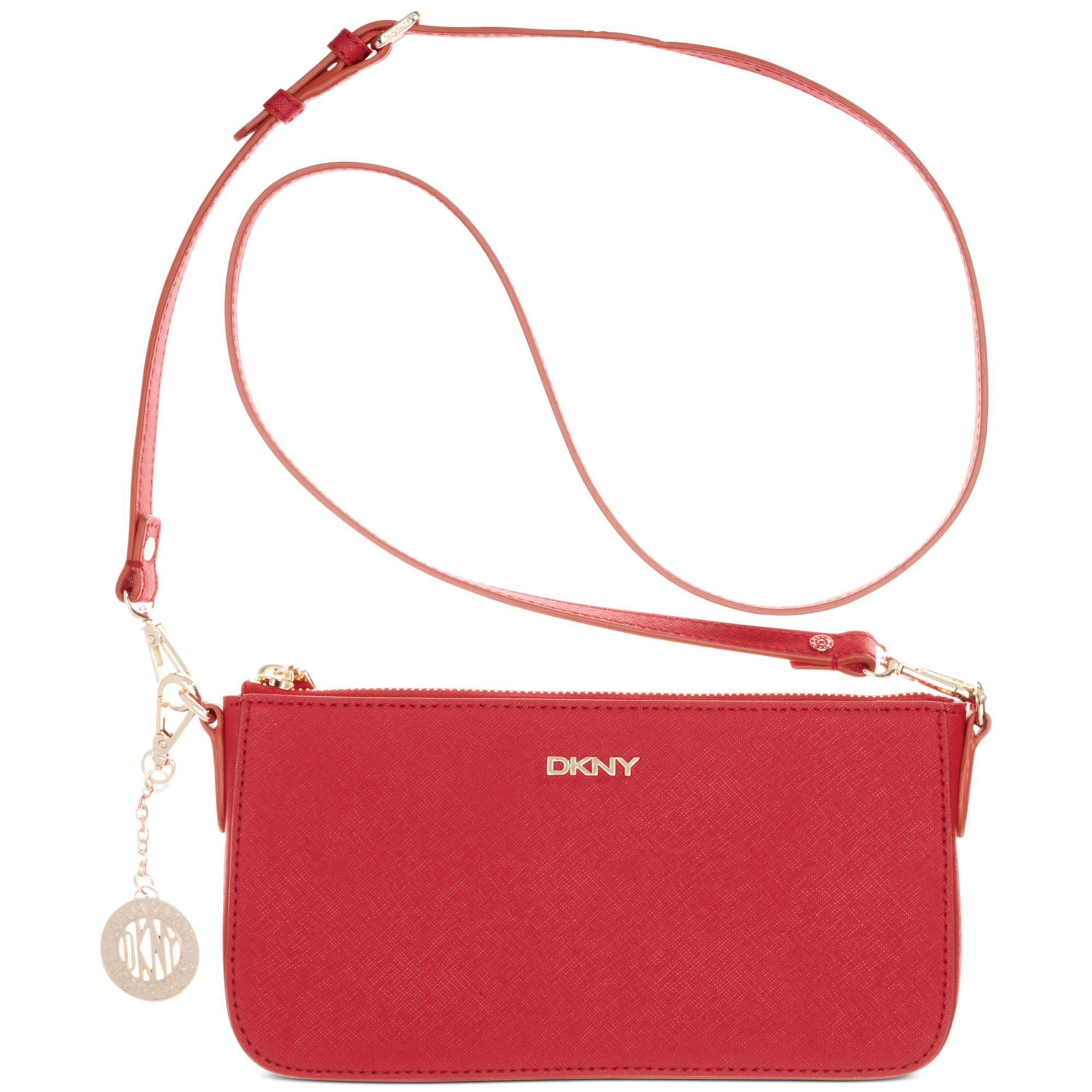 dkny red handbag