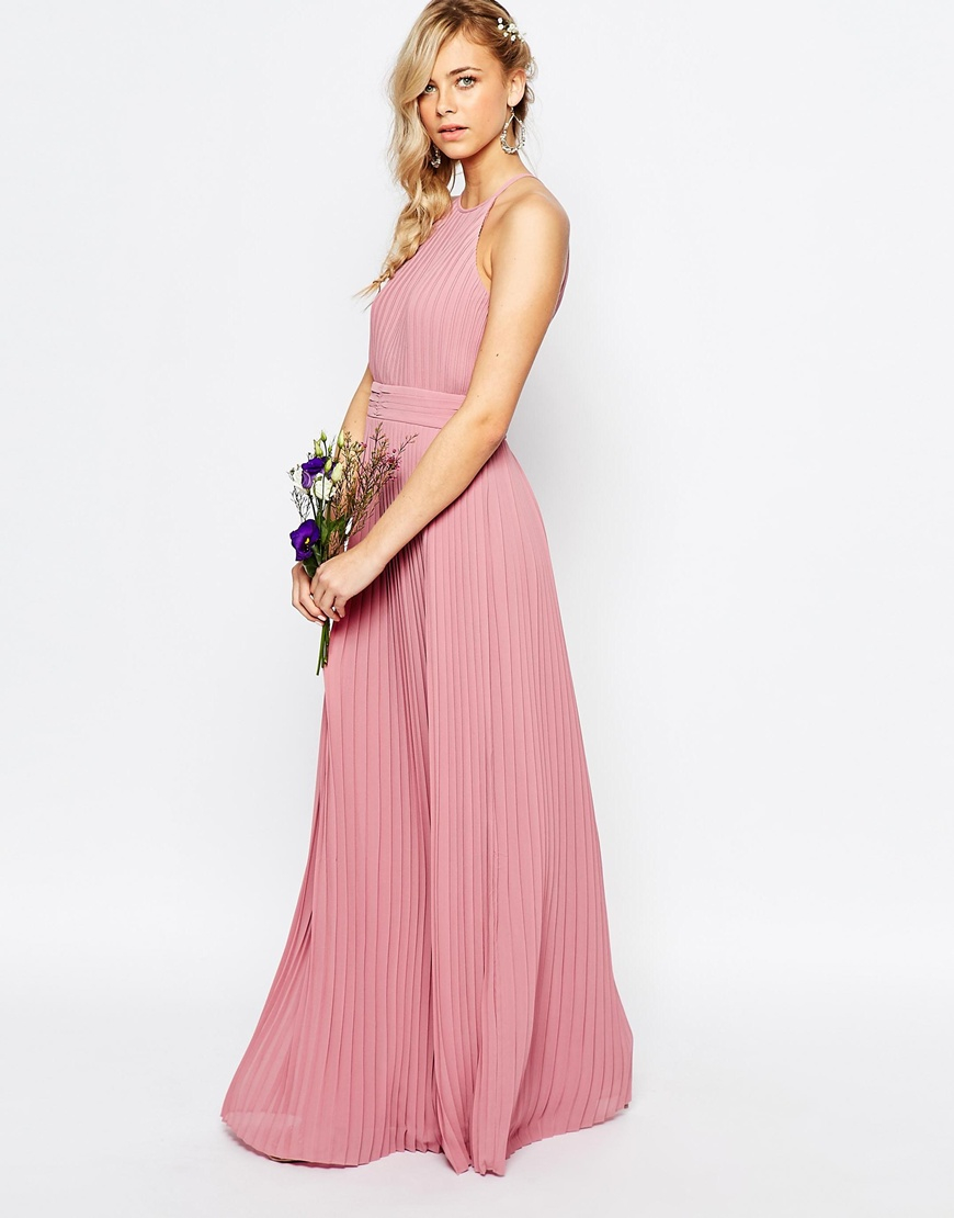 tfnc pleated maxi dress