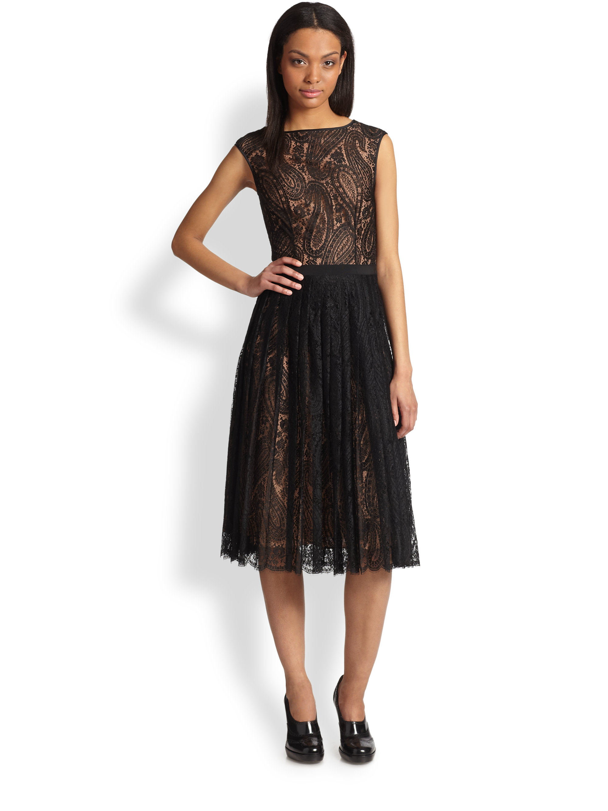 michael kors black lace dress