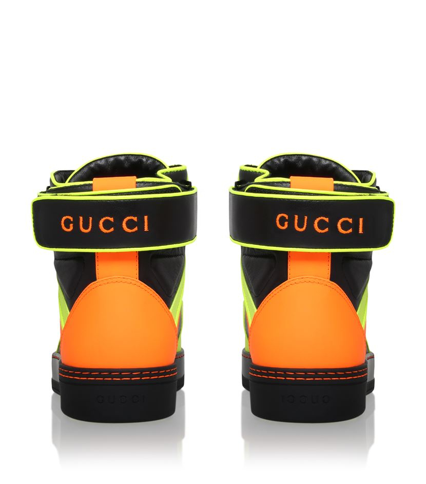 Gucci Basketball High-top Neon Sneaker for Men | Lyst