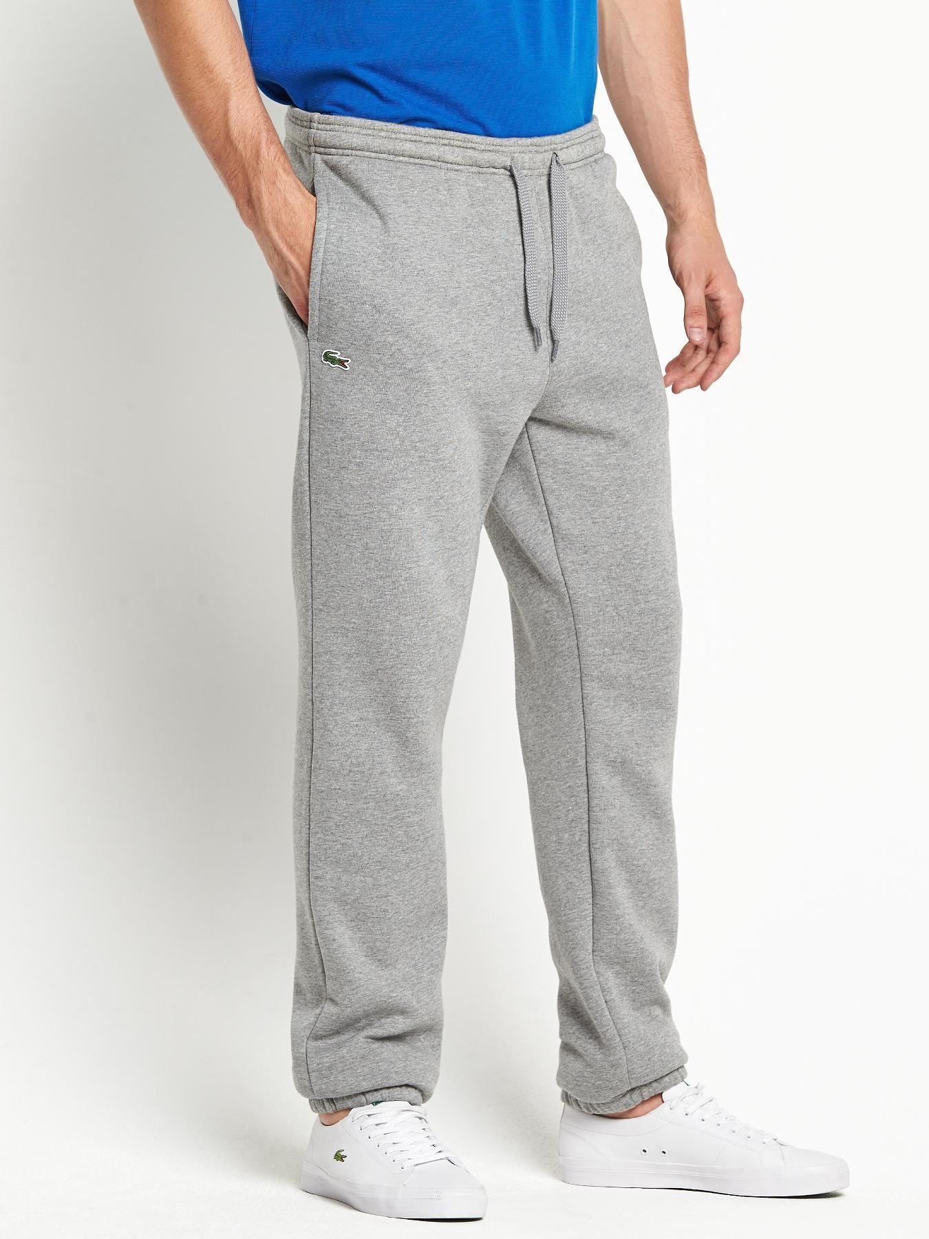 lacoste grey jogging bottoms