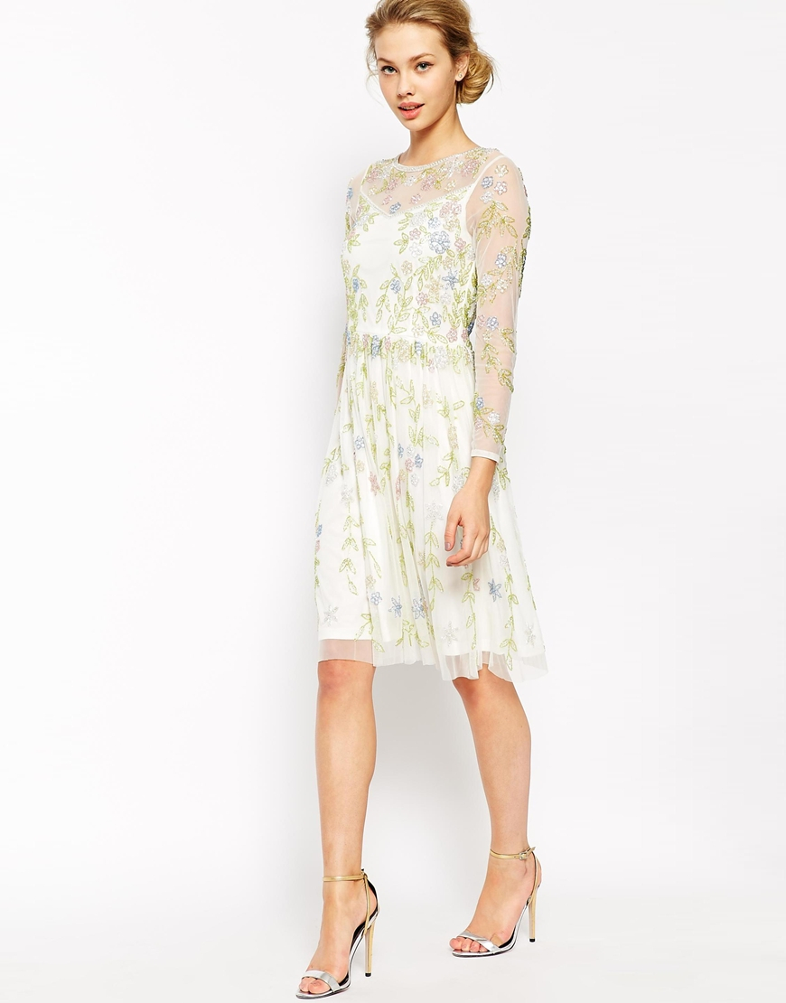 long sleeve frock dress