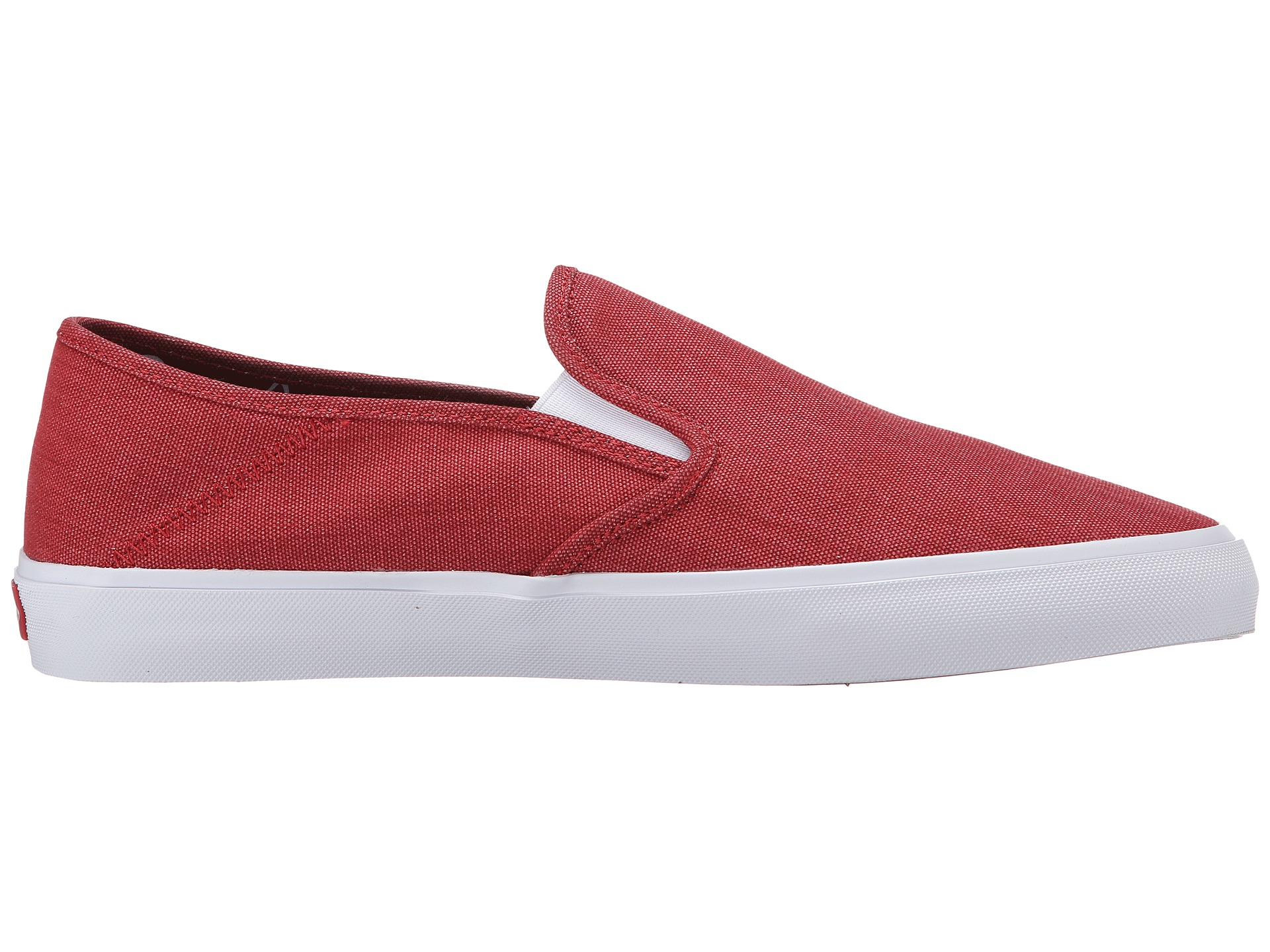 all red vans slip ons