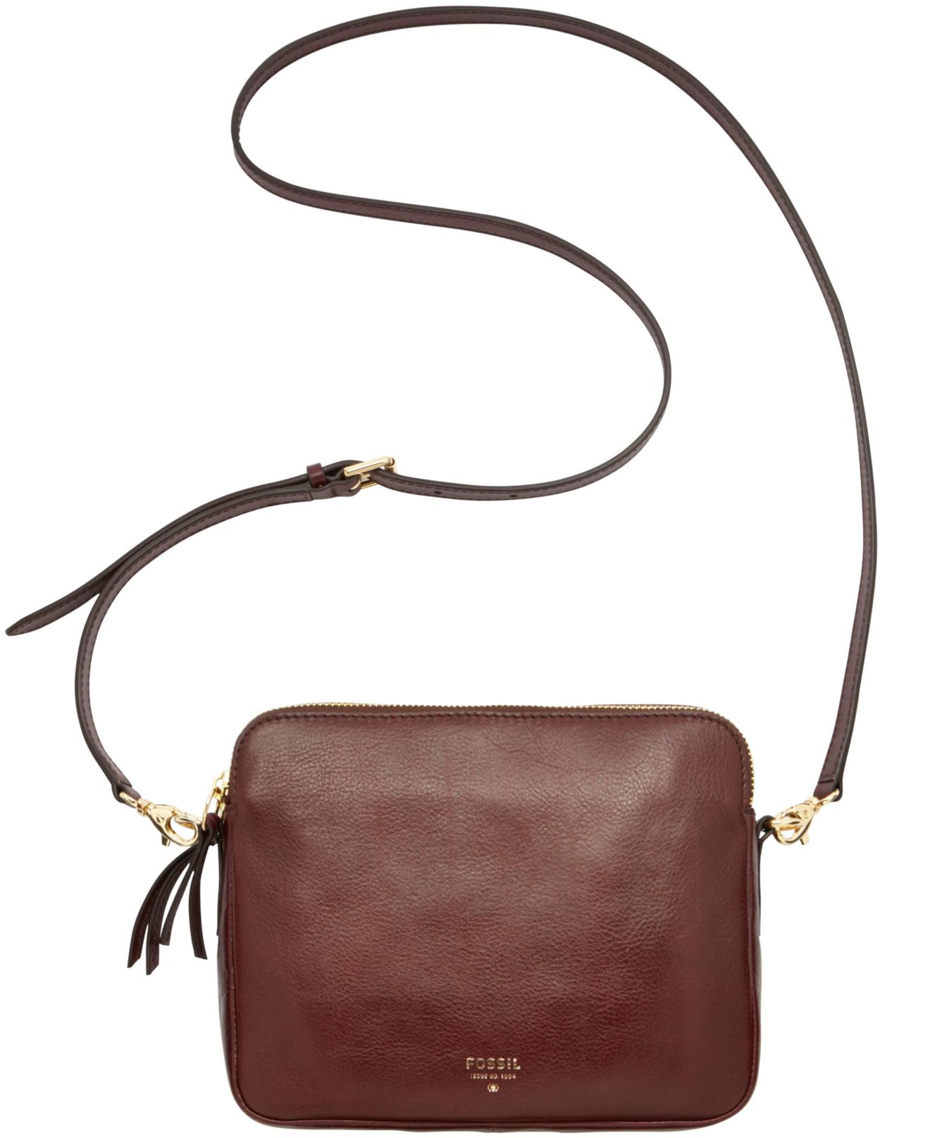 fossil crossbody leather