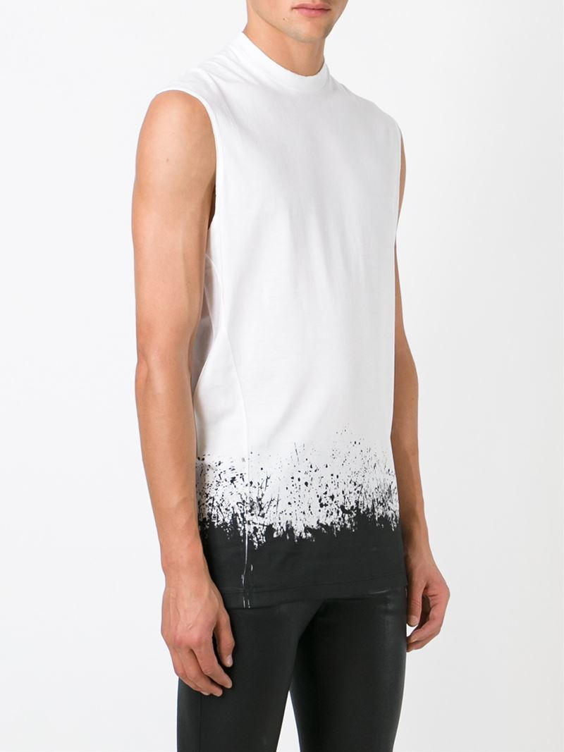 DSquared² Cotton Sleeveless T-shirt in White for Men - Lyst