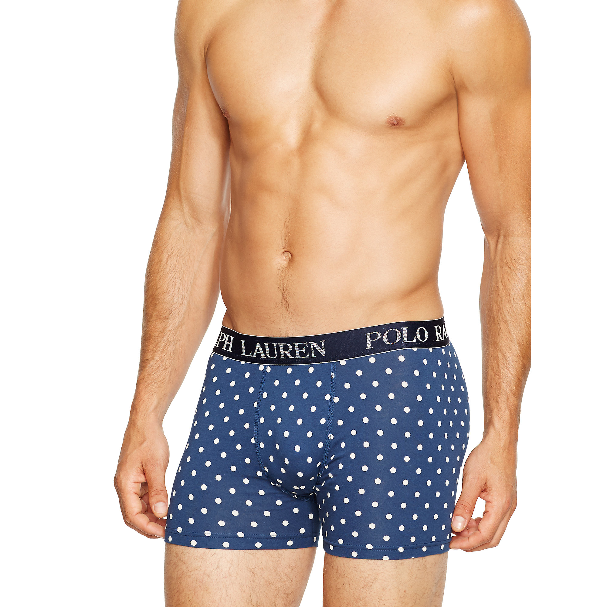 Polo Ralph Lauren Polkadot Cotton Boxer Brief in Blue for Men Lyst