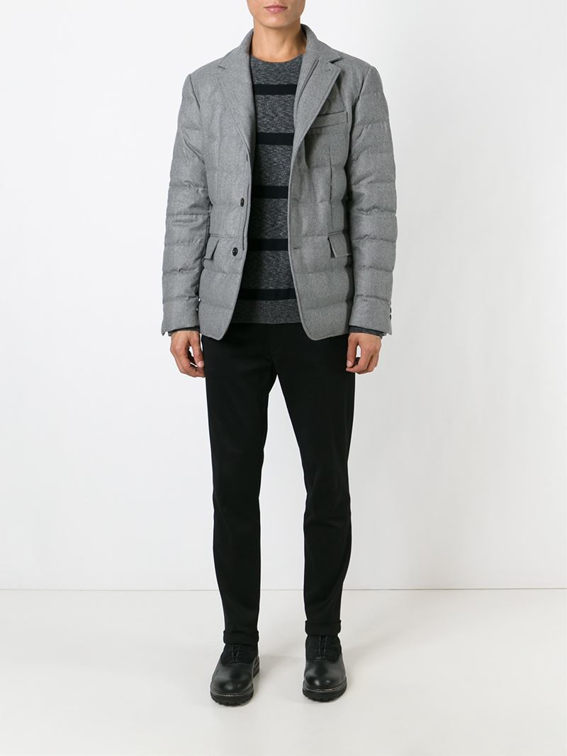 Moncler Wool 'rodin' Padded Jacket in 