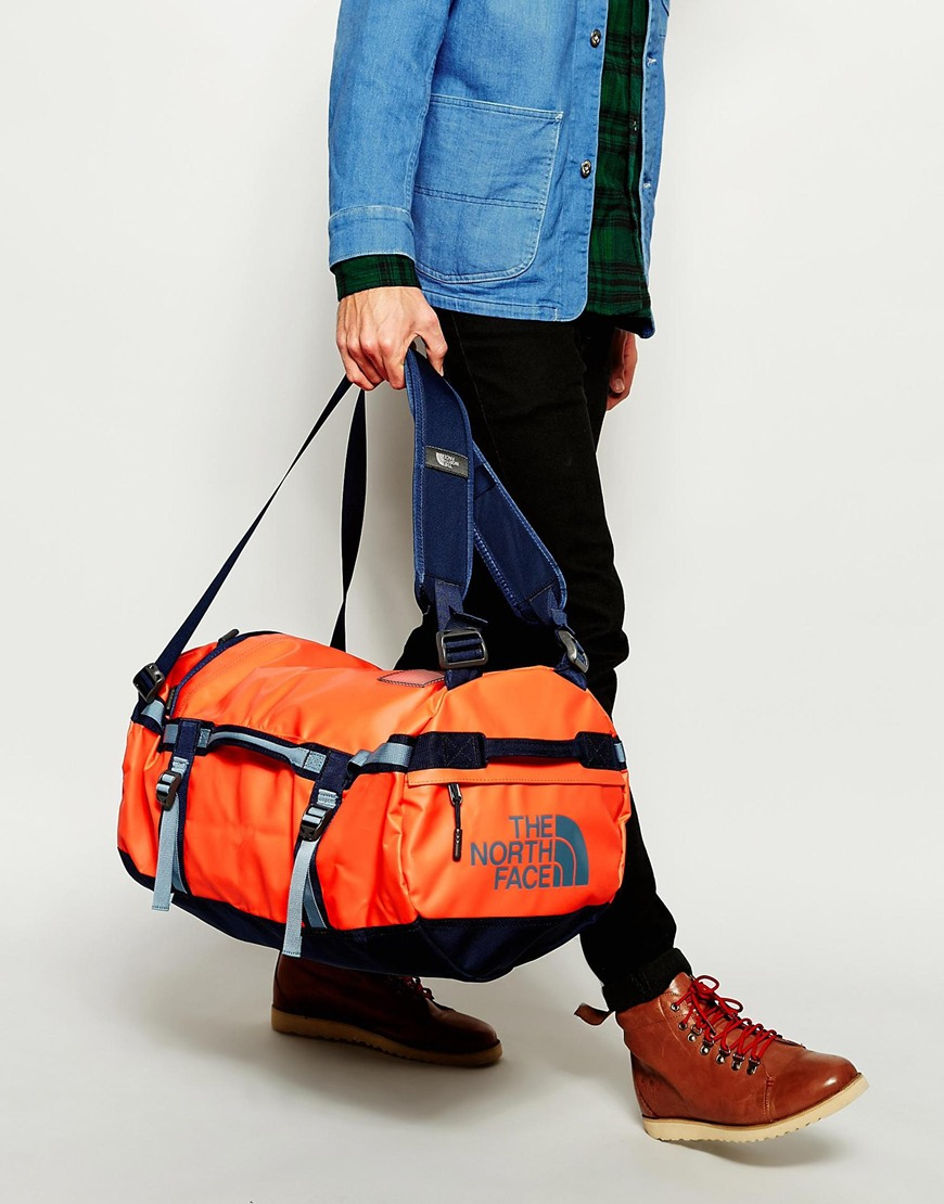 The North Face Base Camp Duffle Bag In Small in Orange for Men | Lyst