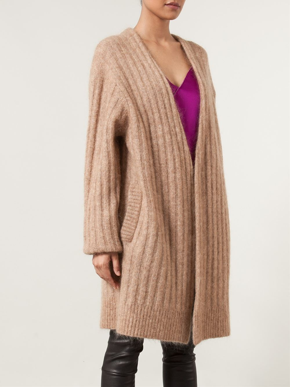 Acne Studios 'Raya' Cardigan in Brown - Lyst