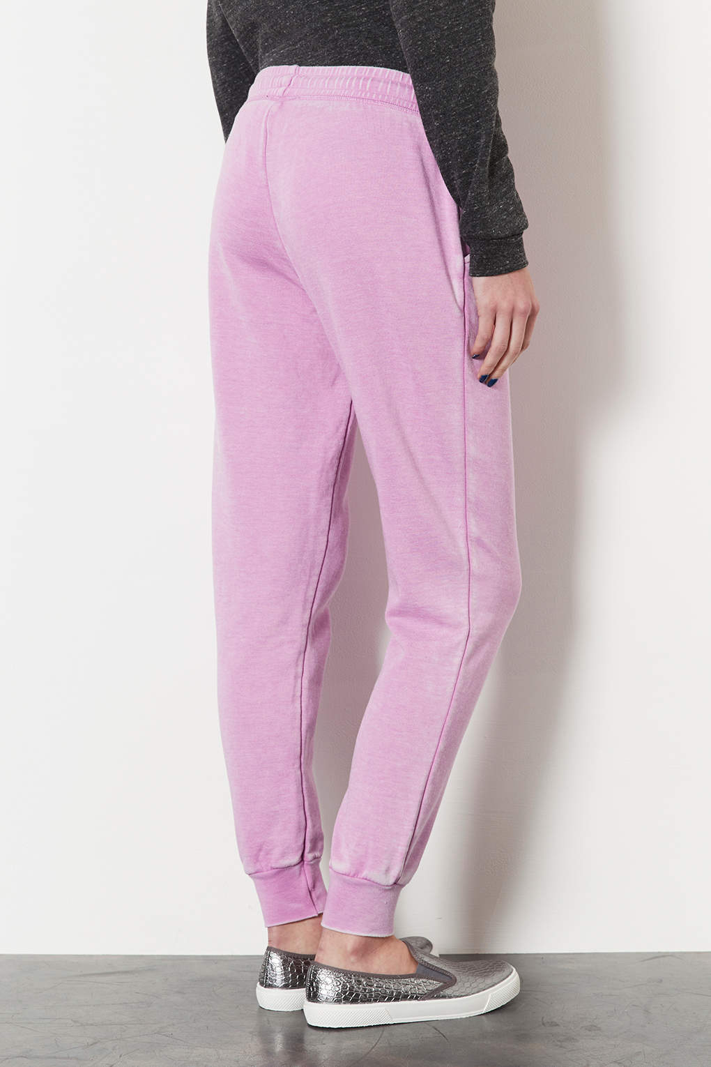 TOPSHOP Burnout Lilac Joggers in Purple - Lyst