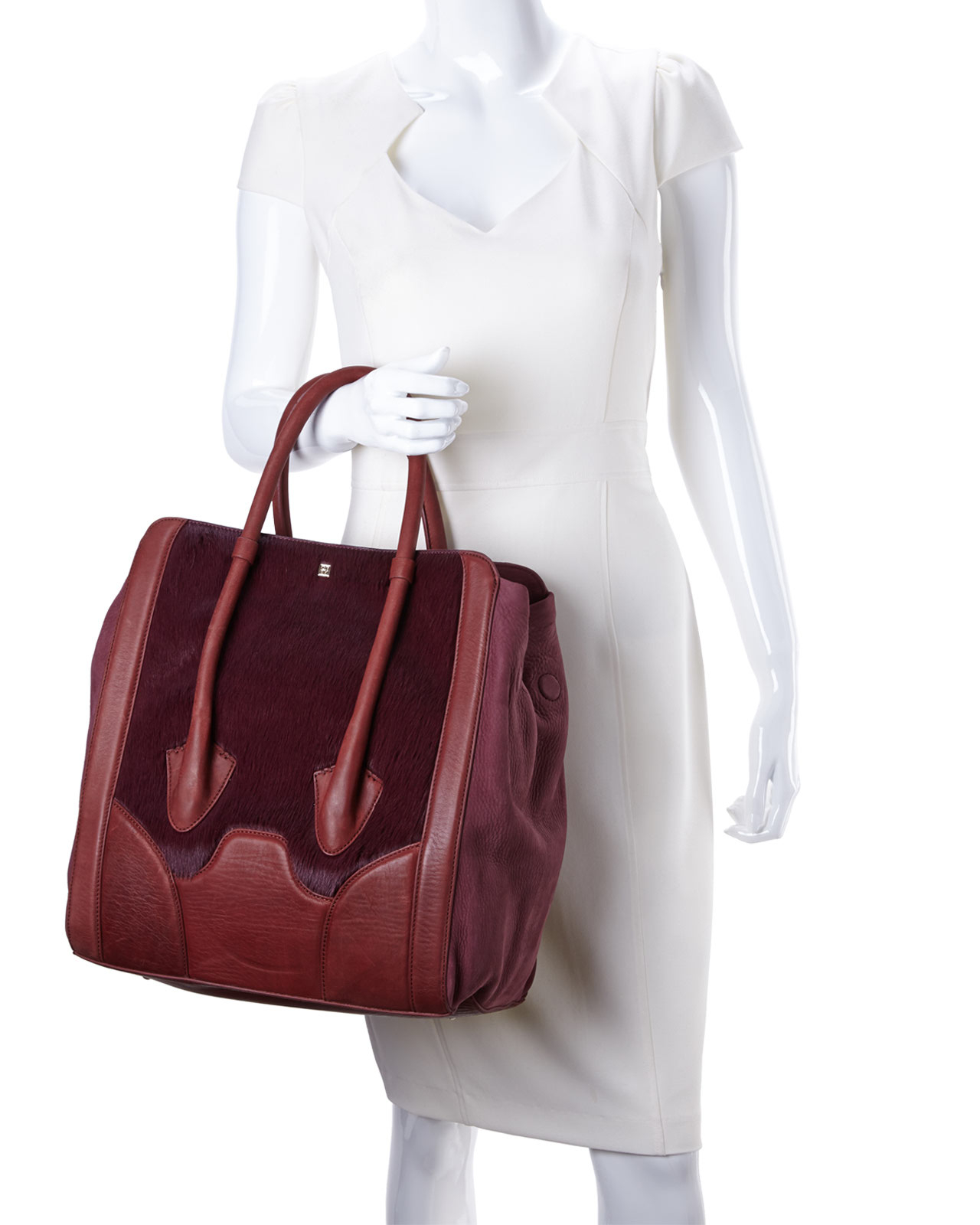 Lyst Pour La Victoire Oxblood Butler Large Tote In Purple Gallery