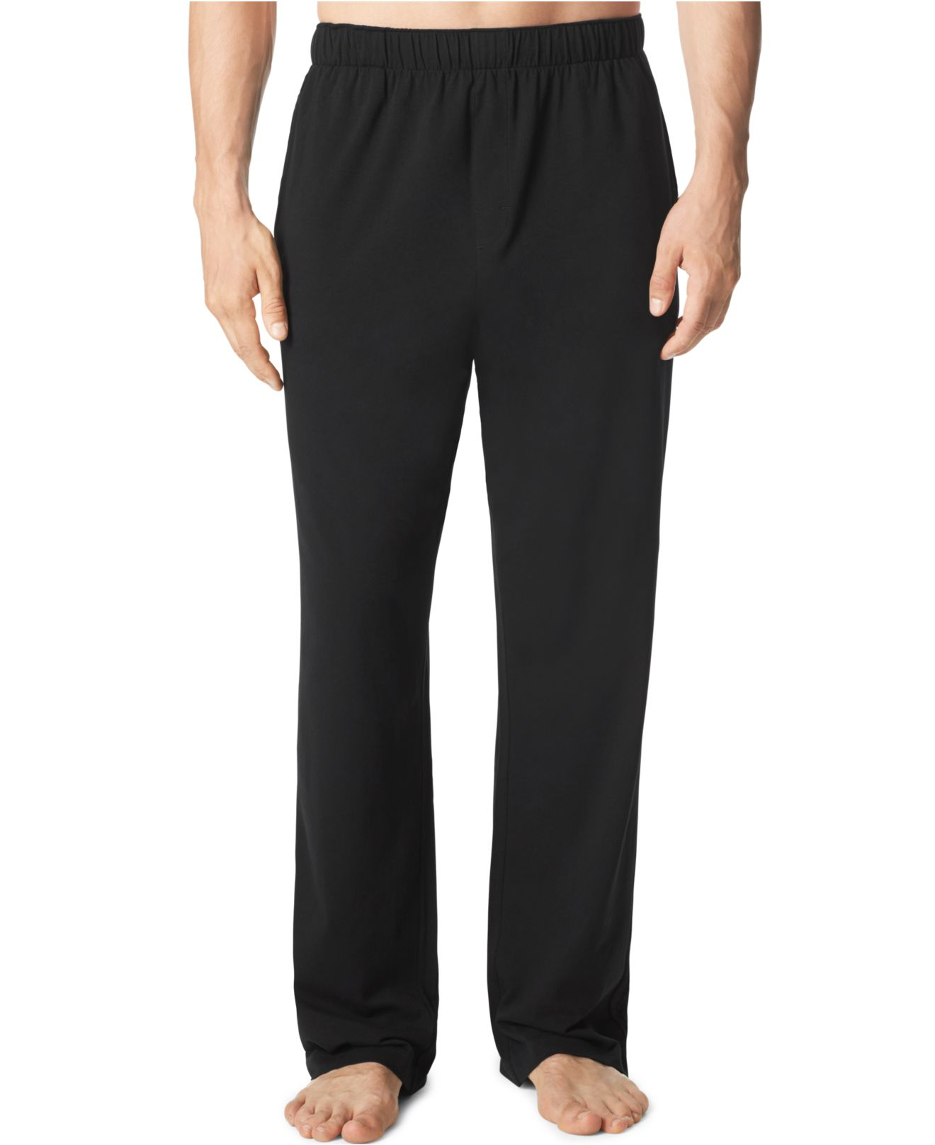 Lyst - Calvin Klein Men's Cotton Jersey Lounge Pants in Black for Men
