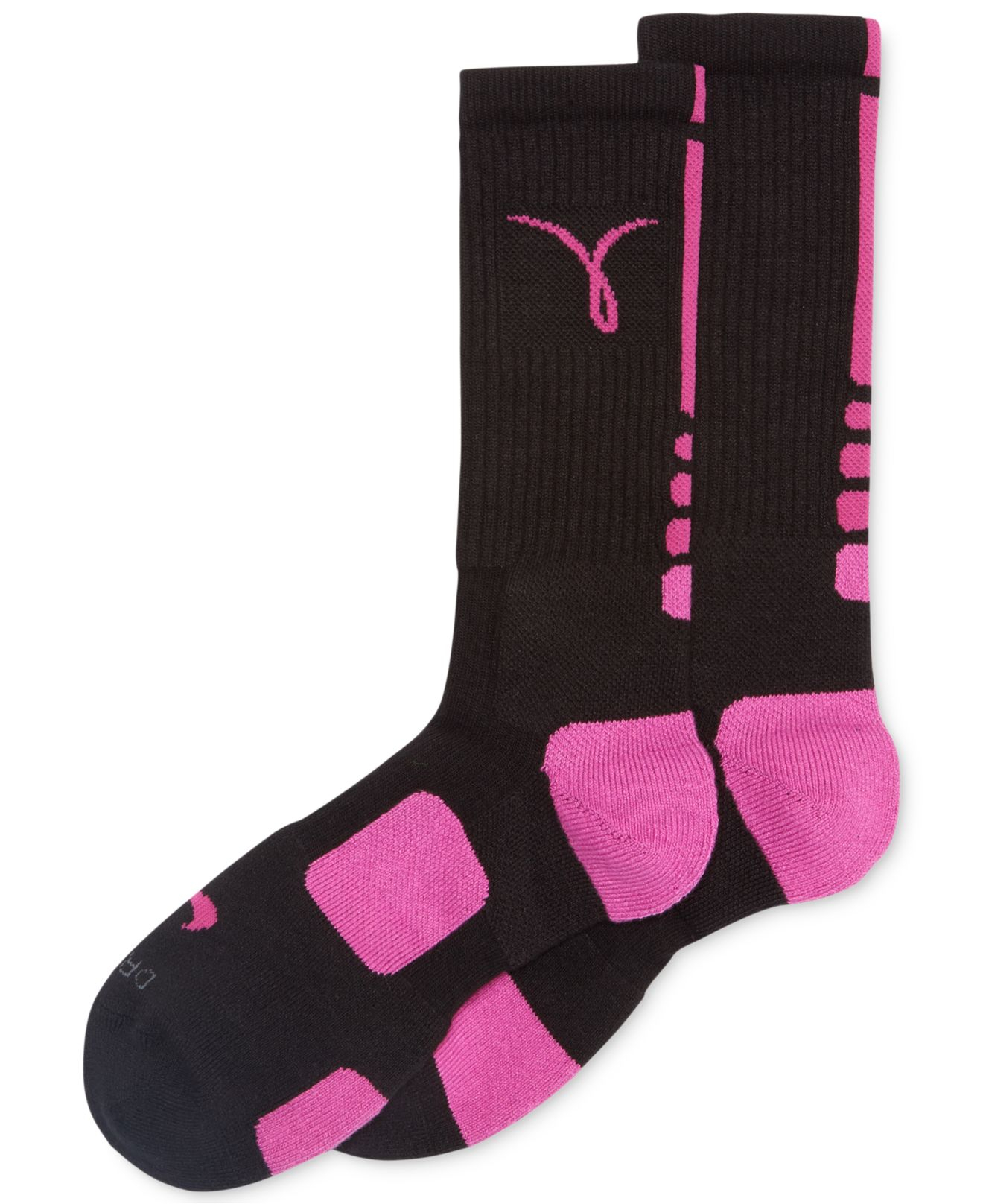 Nike Men'S Kay Yow Elite Basketball Performance Crew Socks - Breast Cancer  Awareness Month in Black/Pink (Black) for Men | Lyst