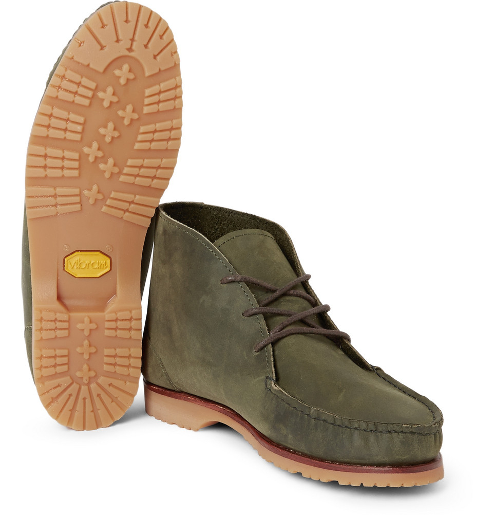 Quoddy Nubuck Chukka Boots in Green for Men Lyst