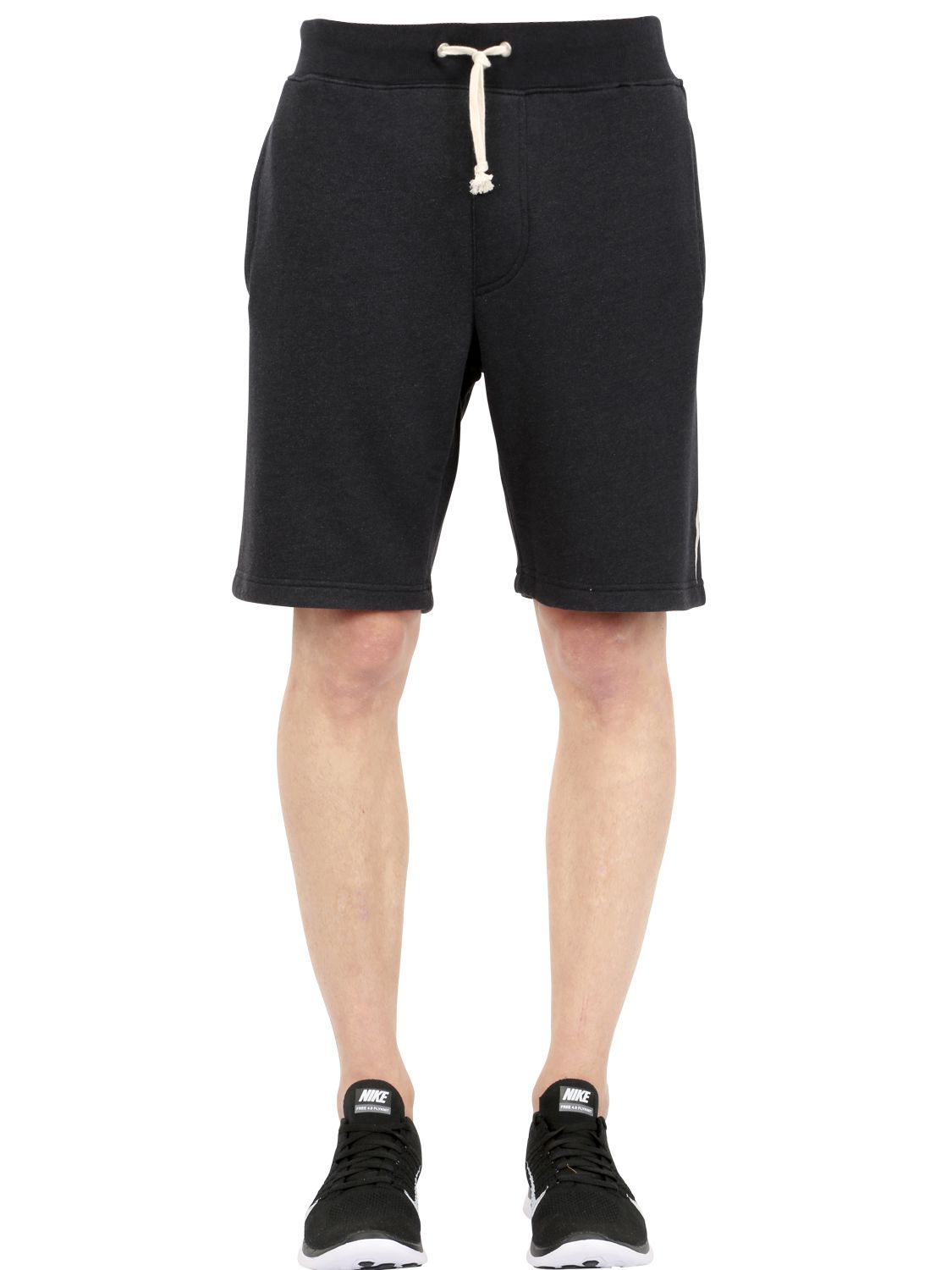 black tracksuit shorts