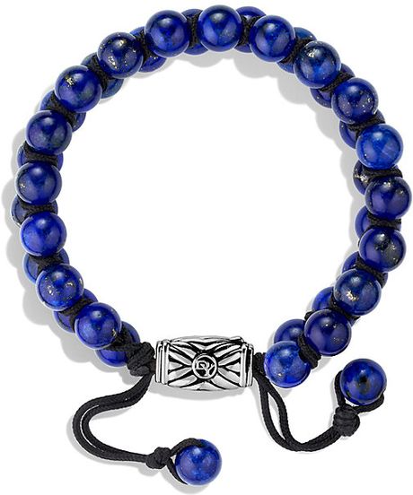 David Yurman Spiritual Beads Two-Row Bracelet, 8Mm in Blue for Men ...