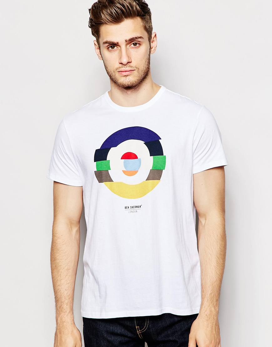 Lyst Ben Sherman Target Tshirt in White for Men
