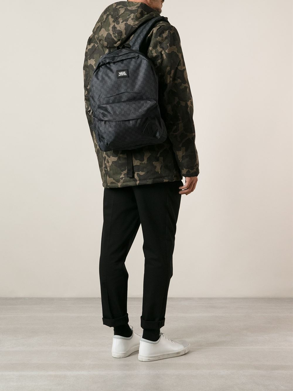 Checkered Backpack Black for Men | Lyst