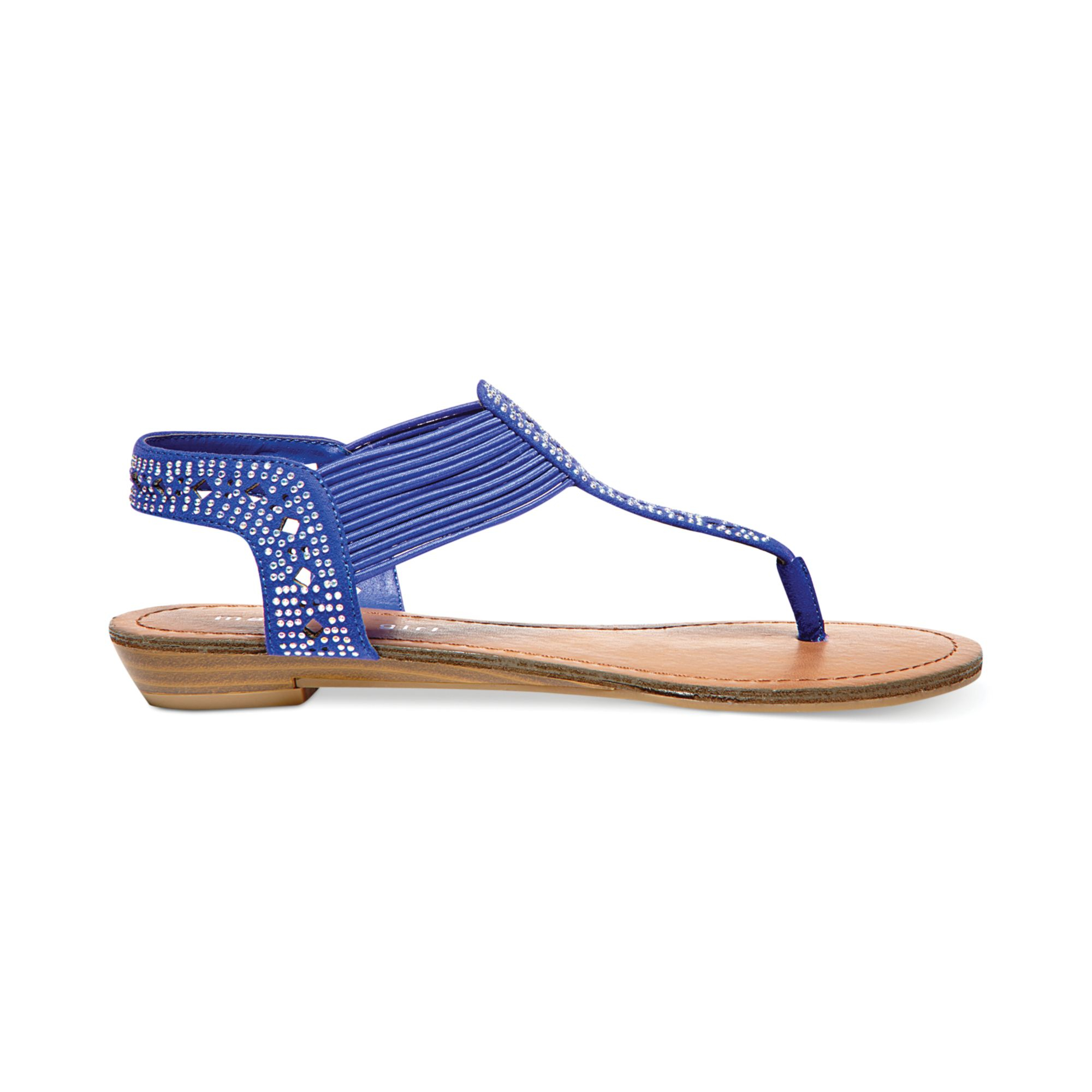 Madden Girl Taahnee Thong Sandals in Blue - Lyst