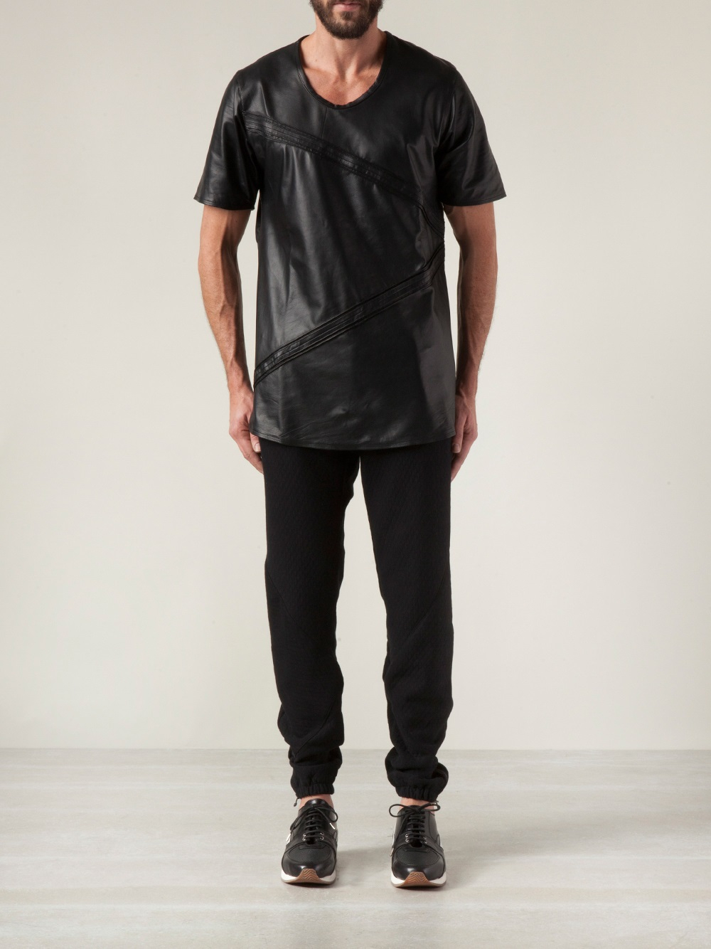 Download En Noir Pintuck T-shirt in Black for Men - Lyst