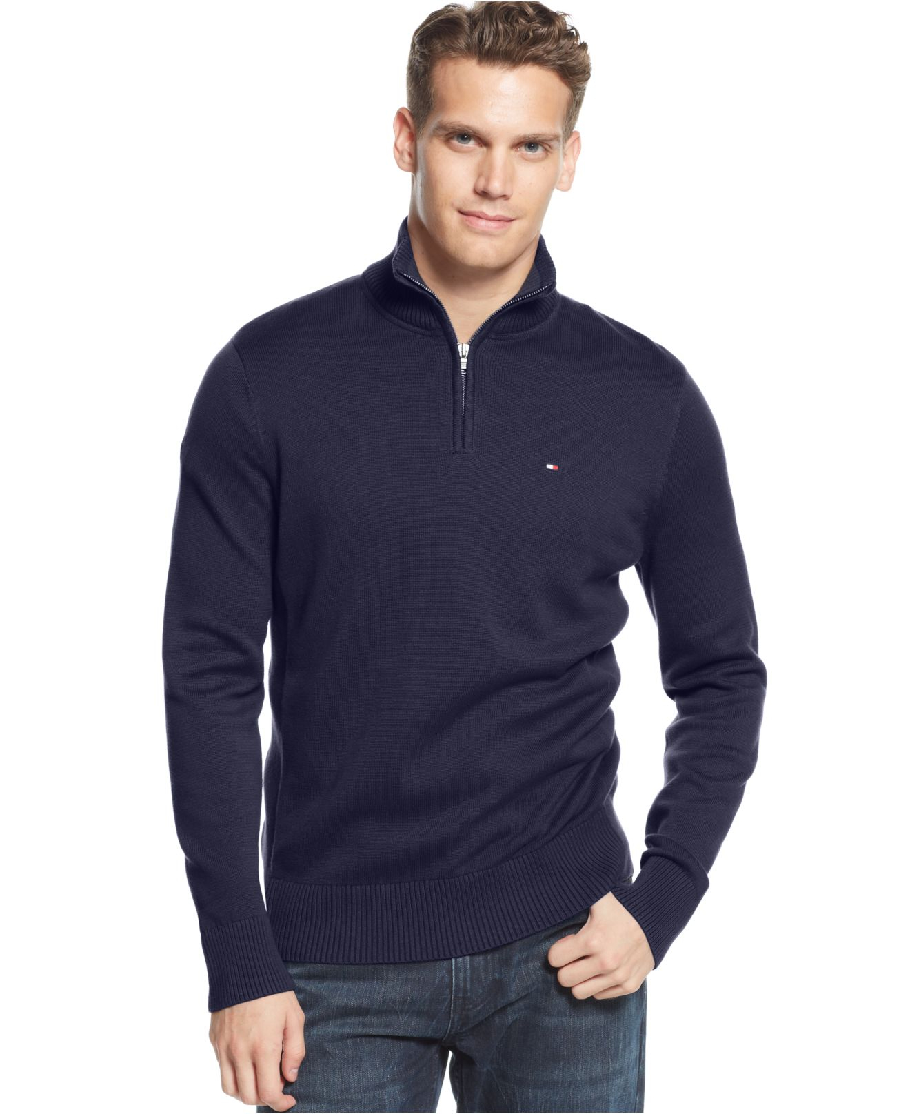 tommy hilfiger jumper zip