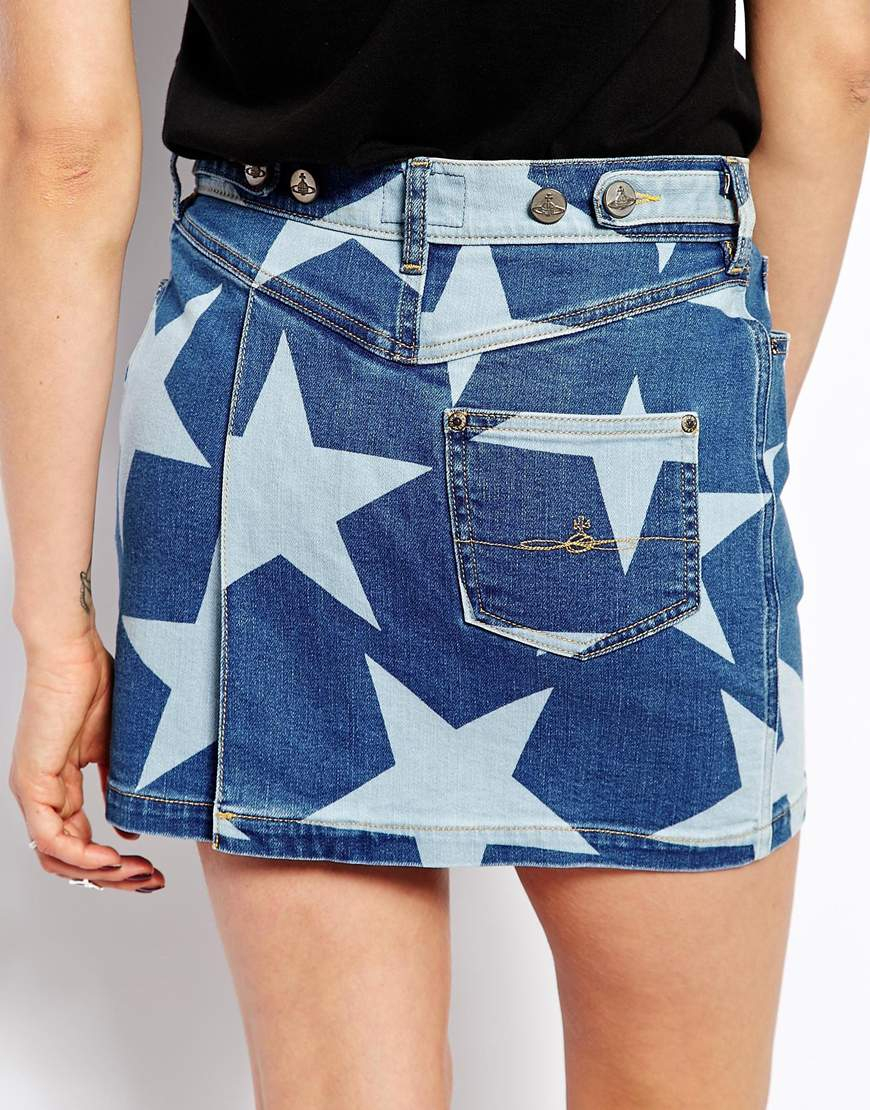 vivienne westwood denim skirt
