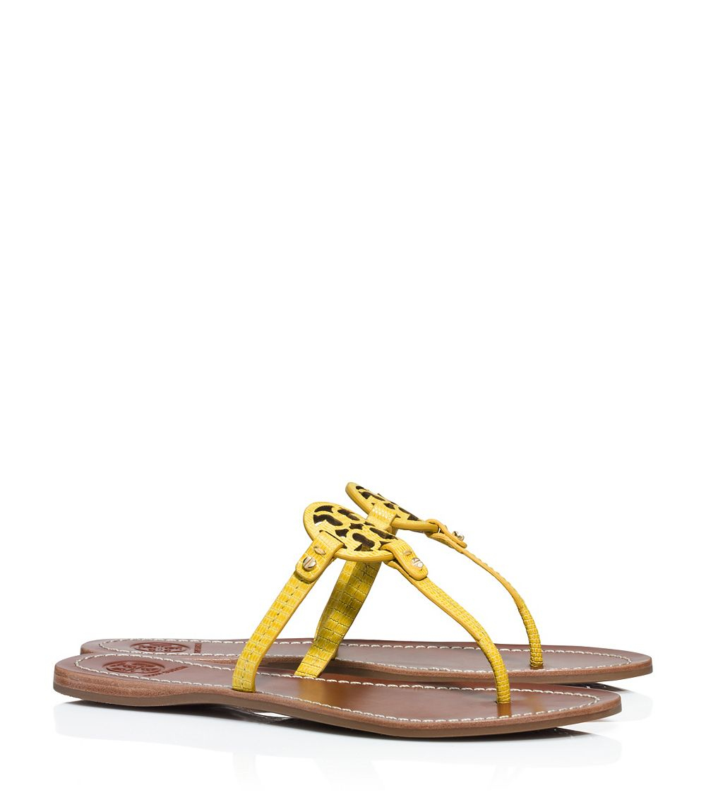 tory burch miller rainbow crystal flat thong sandals