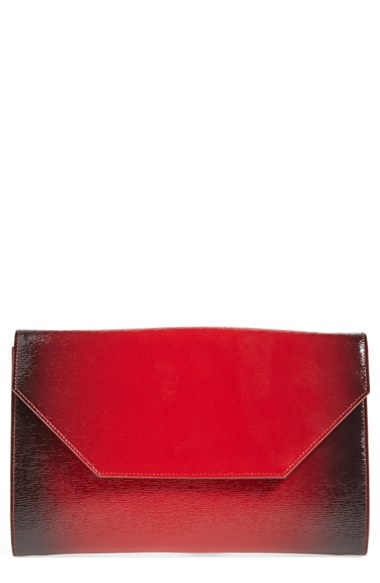 ombre clutch bag