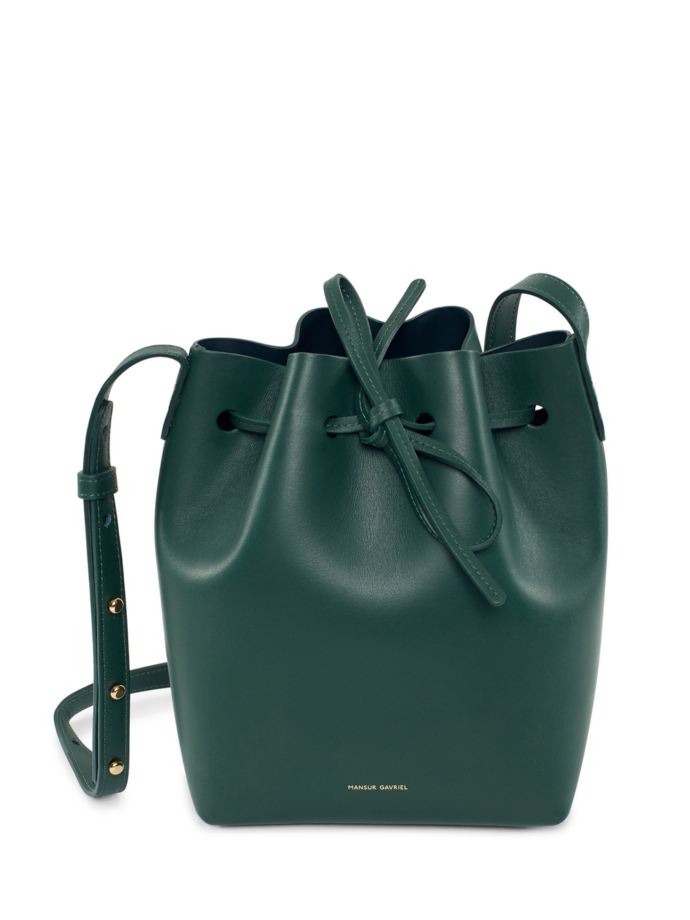 Lyst Mansur Gavriel Mini Calf Bucket Bag In Black Gallery Previously Sold At Kirna Zabête Women S Bucket Bags Mansur Gavriel