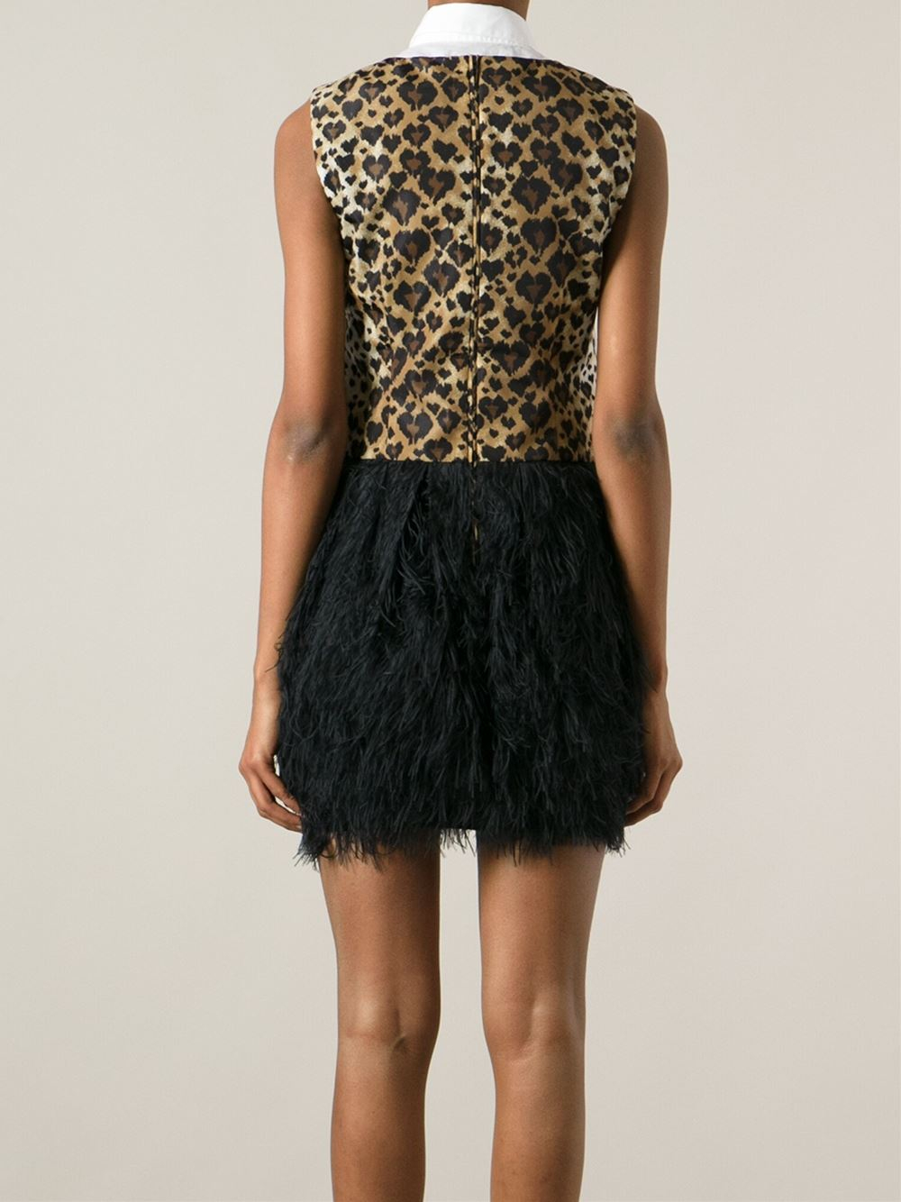 RED Valentino Leopard Shaggy Dress Lyst
