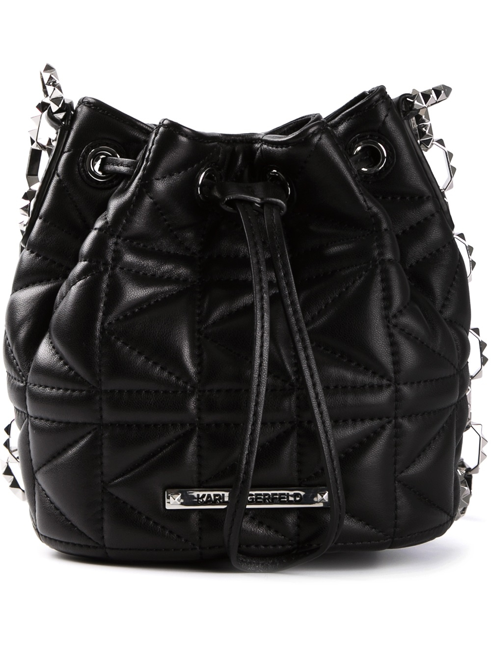 Karl Lagerfeld Quilted Shoulder Bag in Black Lyst