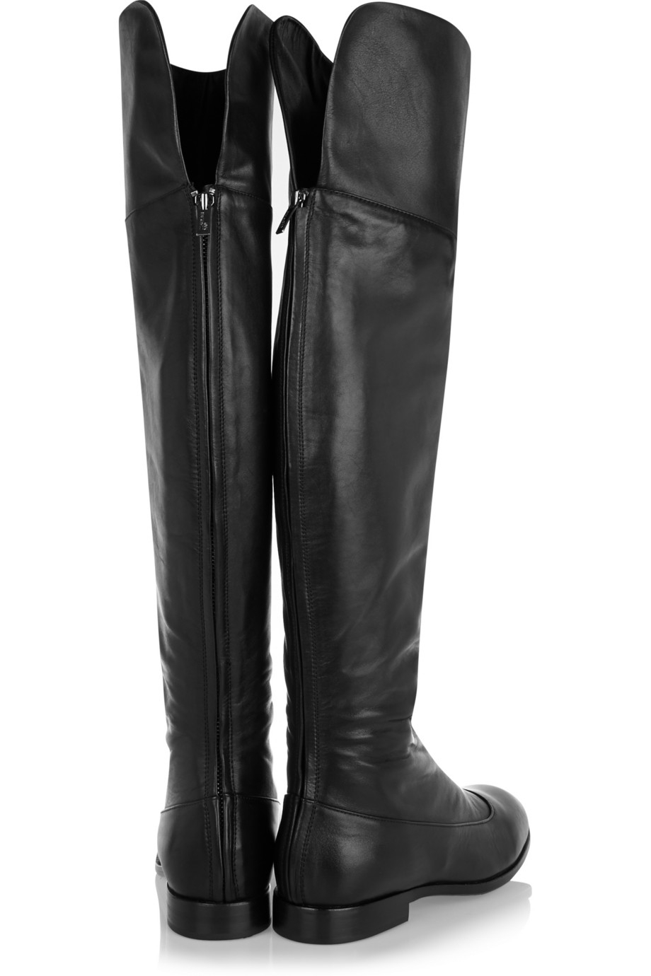 above the knee leather boots