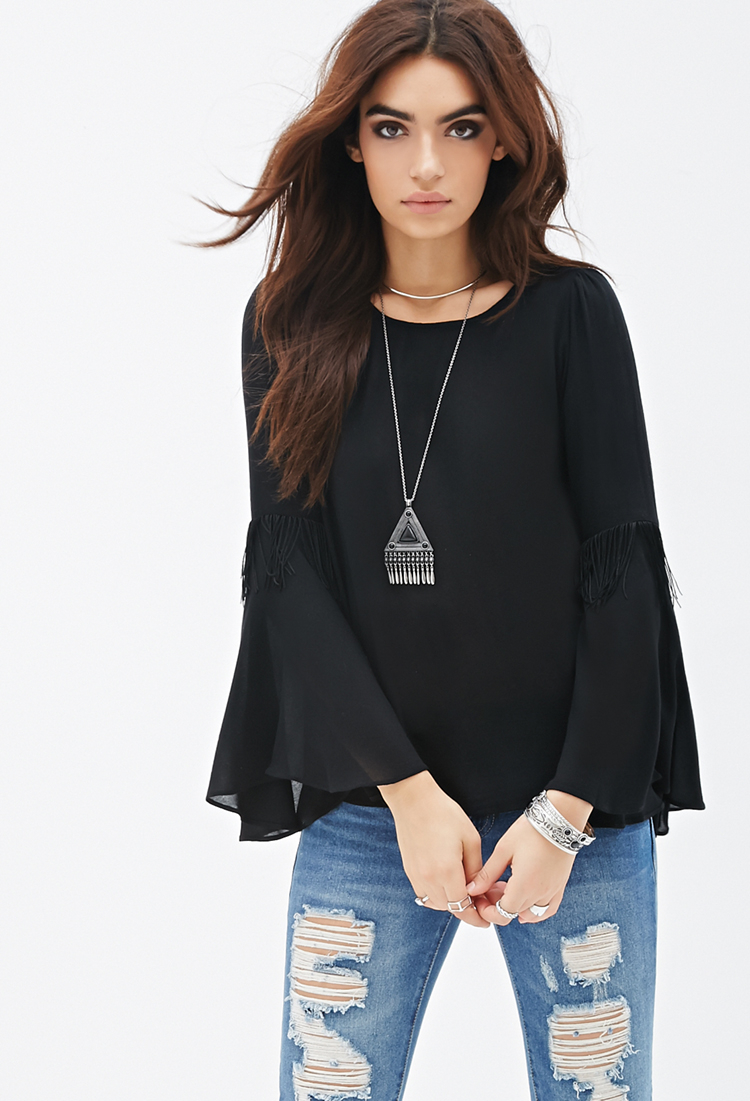 bell sleeve tops forever 21