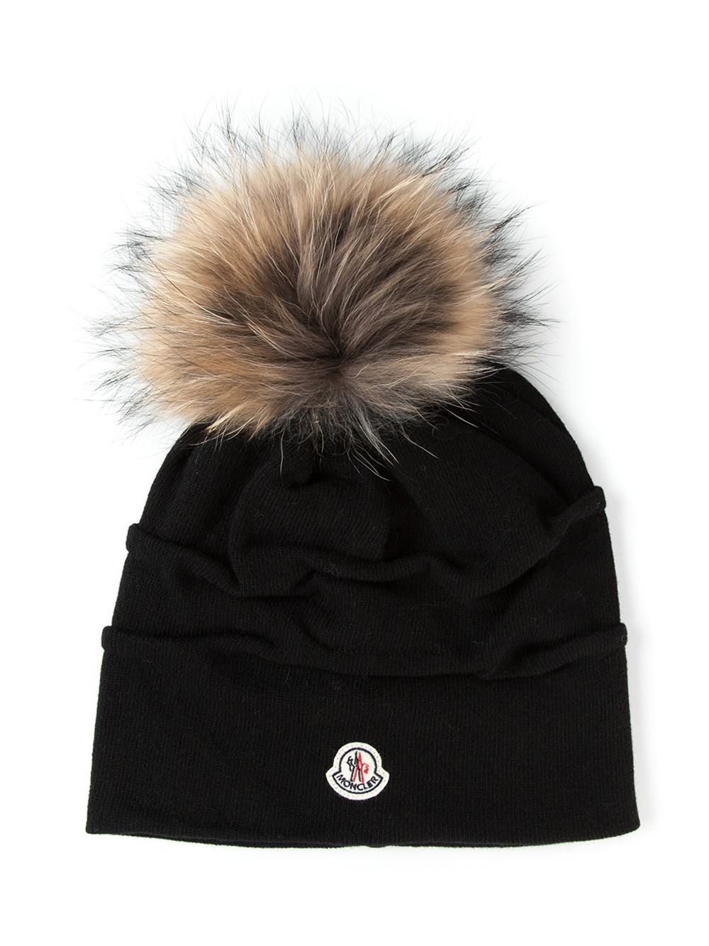 moncler fur beanie