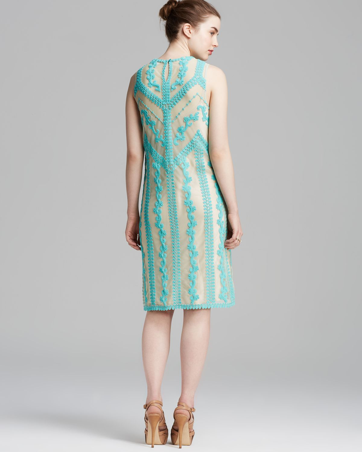 Nanette lepore Dress - Romantic Embroidered Breathless Shift in Green ...