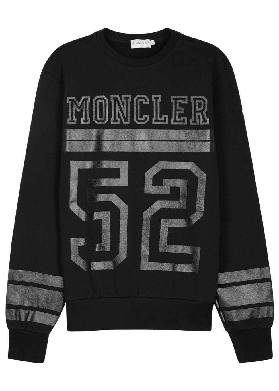Moncler 52 Black Cotton Sweatshirt for Men - Lyst