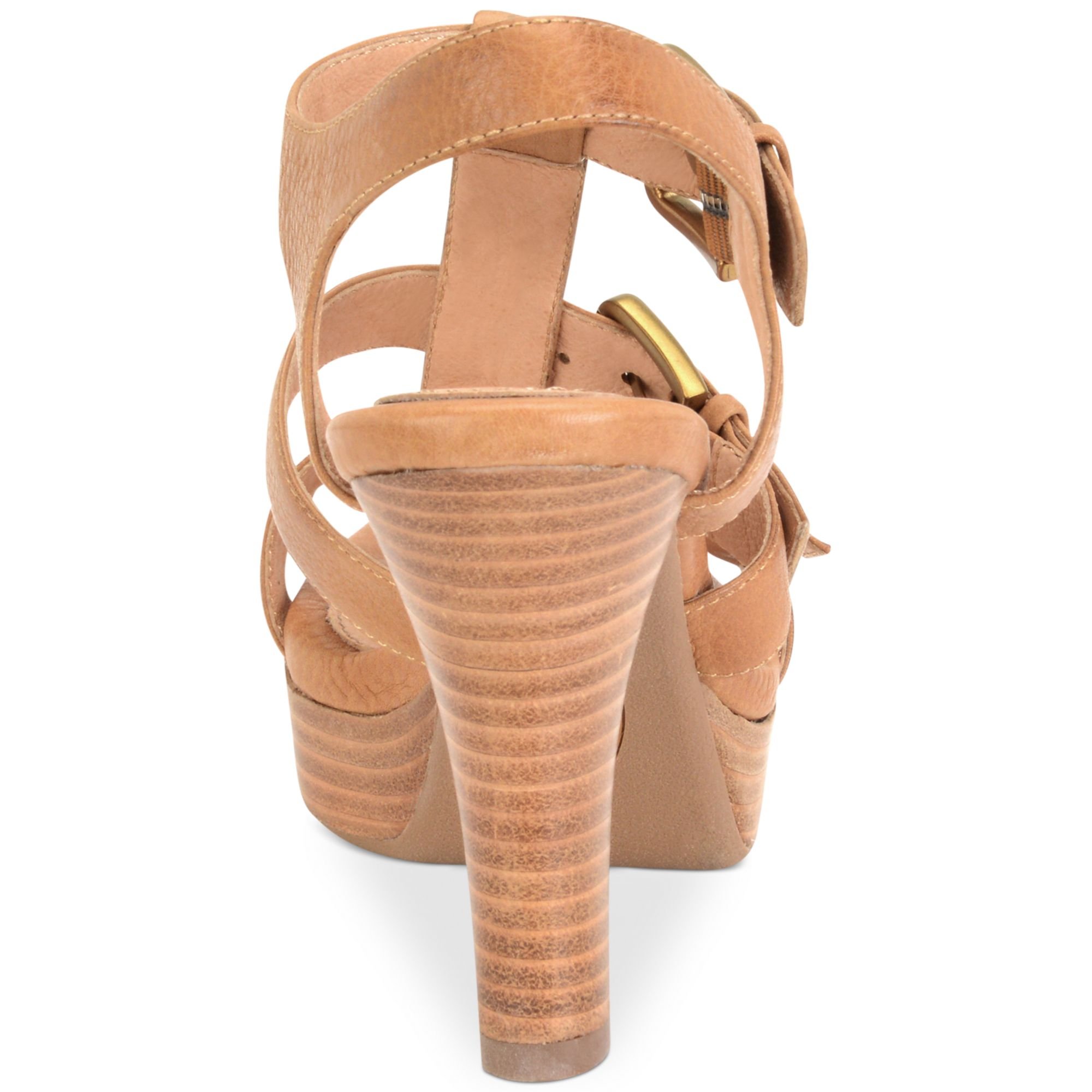 Lyst - SÃ¶fft Savannah Platform Sandals in Natural