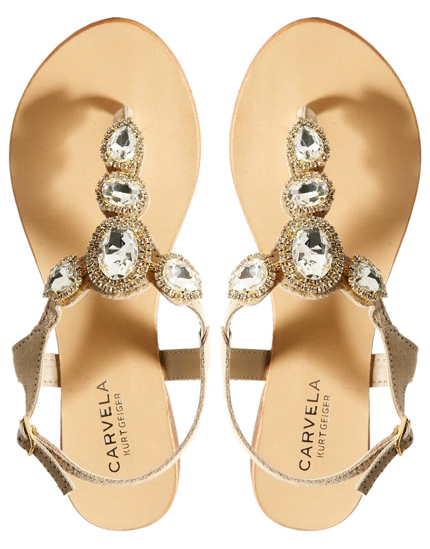 carvela jewelled sandals