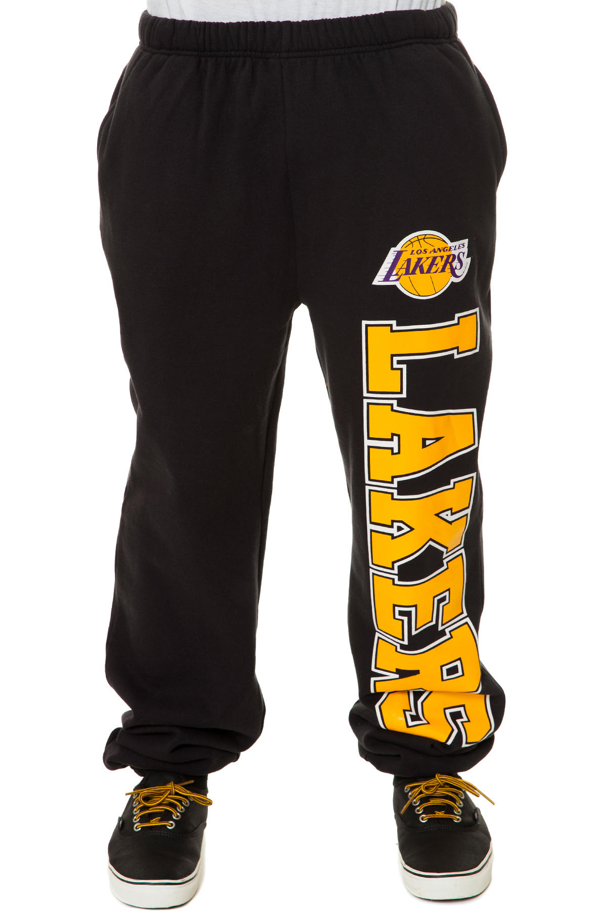 Mitchell & Ness The La Lakers Sweatpants in Black for Men - Lyst